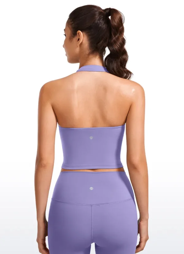 Best Sale CRZ YOGA Butterluxe Halter Built-in Bra Tanks