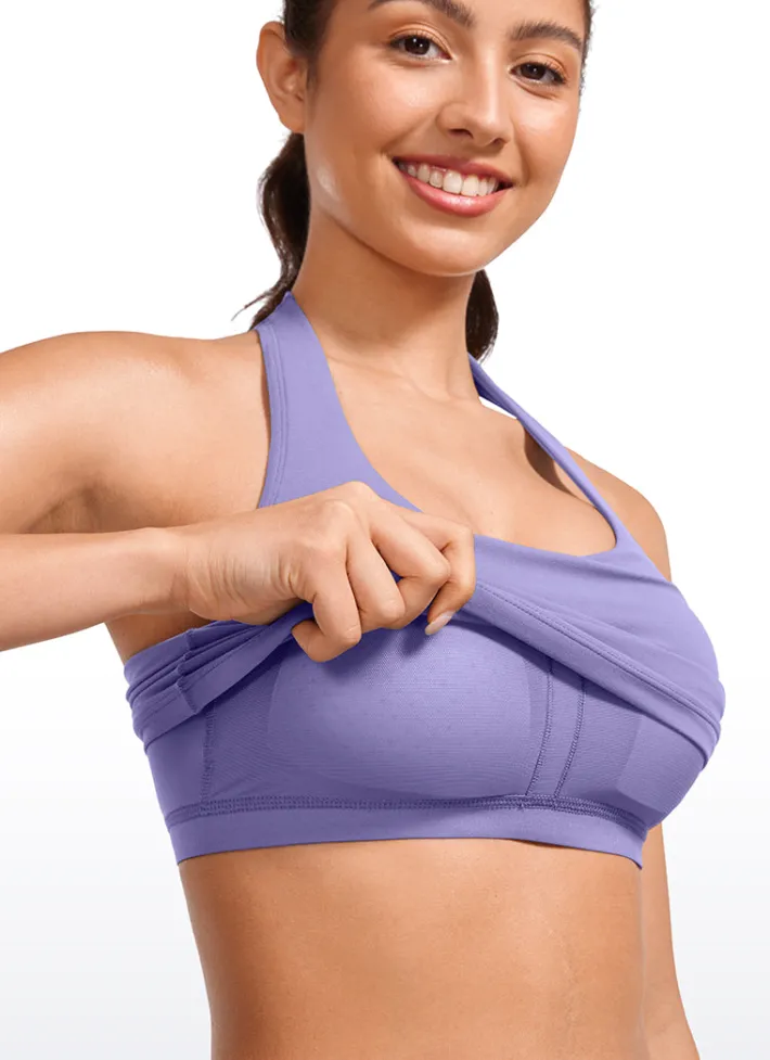 Best Sale CRZ YOGA Butterluxe Halter Built-in Bra Tanks