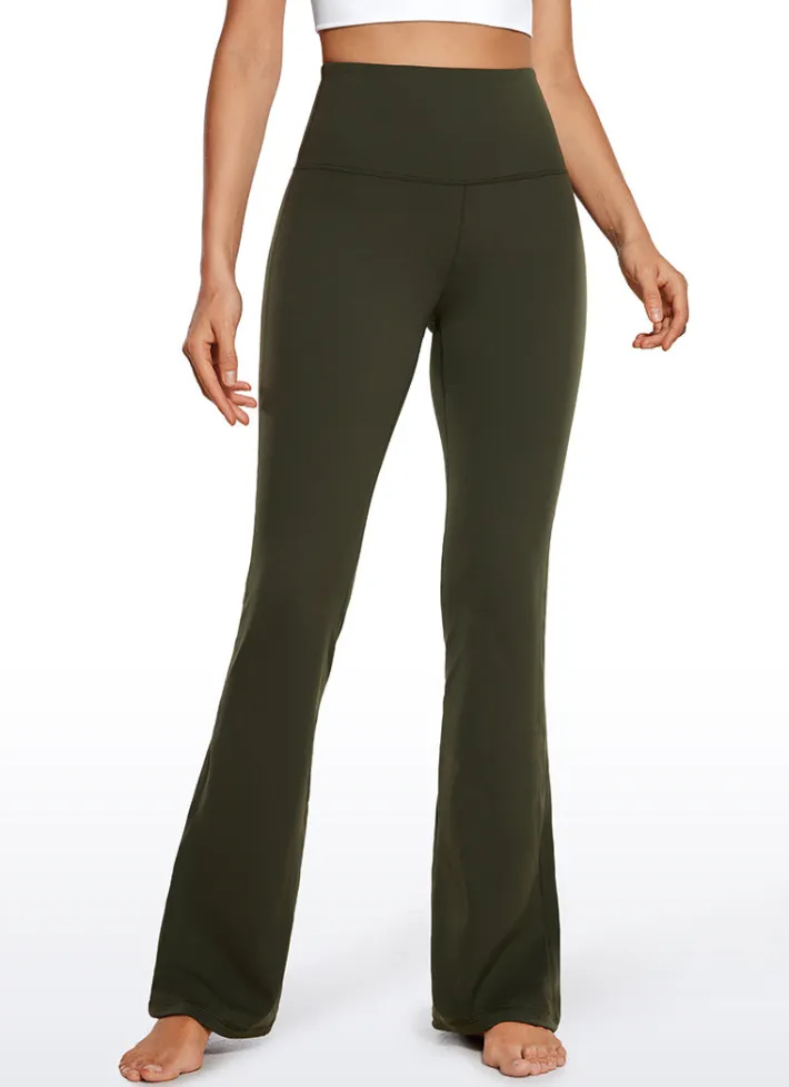 New CRZ YOGA Butterluxe High Waist Flare Pocket Leggings 33.5"