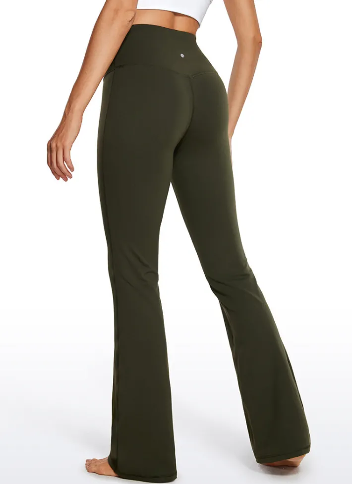 New CRZ YOGA Butterluxe High Waist Flare Pocket Leggings 33.5"