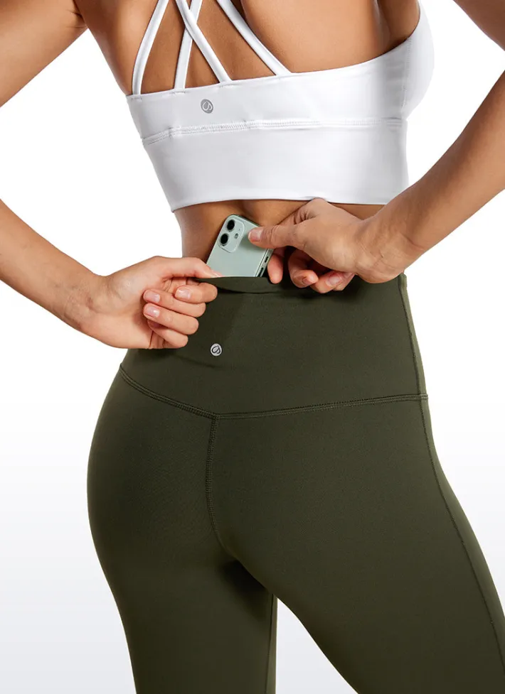 New CRZ YOGA Butterluxe High Waist Flare Pocket Leggings 33.5"