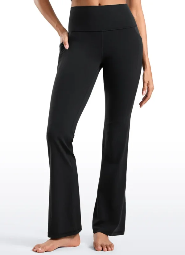 Sale CRZ YOGA Butterluxe High Waist Flare Side Pocket Leggings 31.5"