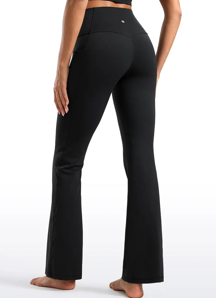 Sale CRZ YOGA Butterluxe High Waist Flare Side Pocket Leggings 31.5"