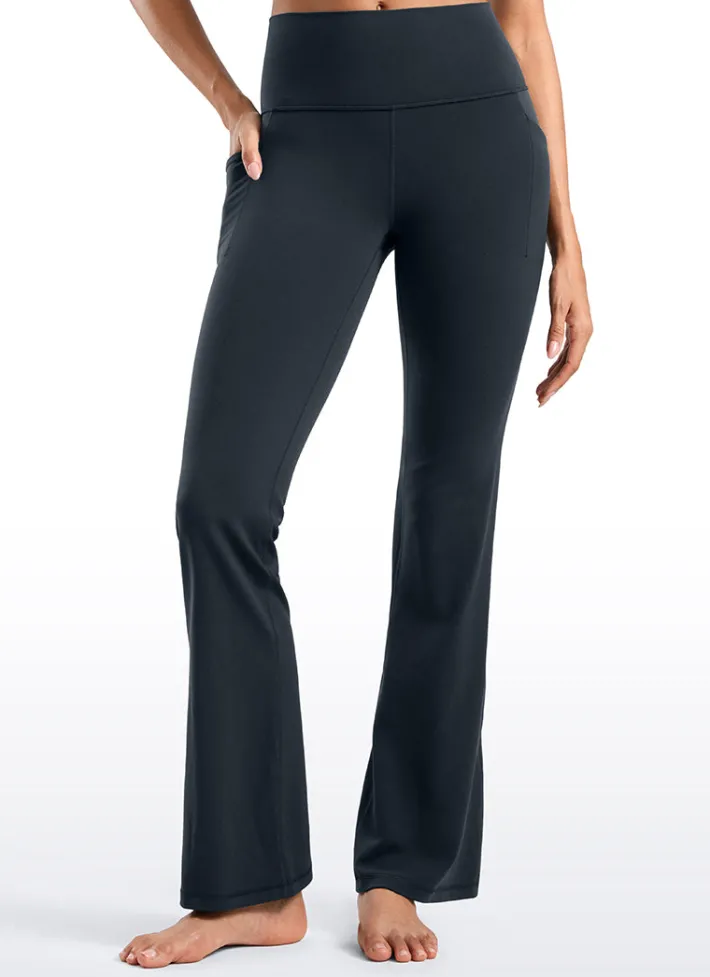 Sale CRZ YOGA Butterluxe High Waist Flare Side Pocket Leggings 31.5"