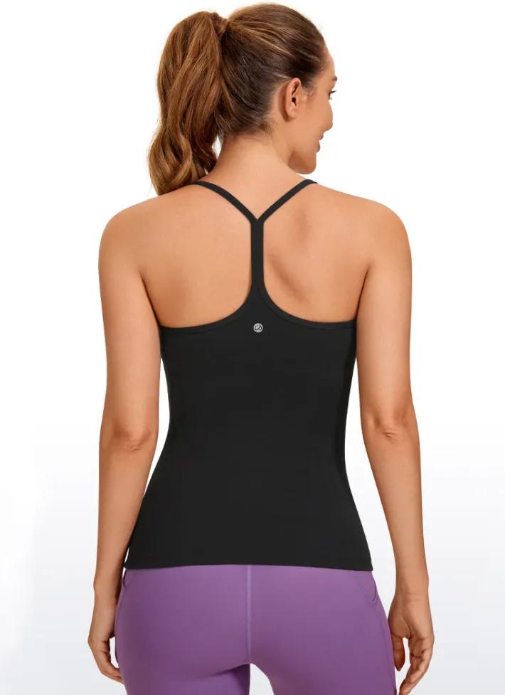 Hot CRZ YOGA Butterluxe Hip Length Built-in Bra Tank Y Back