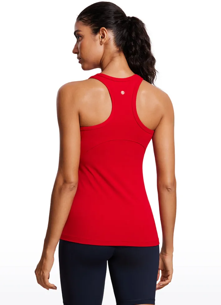 Discount CRZ YOGA Butterluxe Hip-Length Racerback Tank High Neck