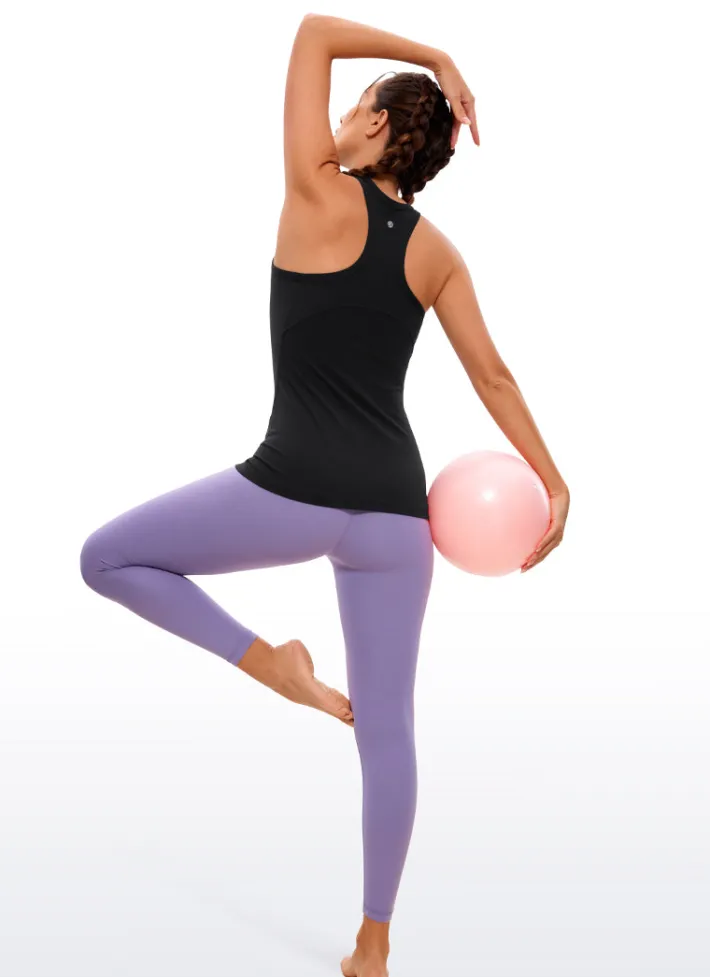 Discount CRZ YOGA Butterluxe Hip-Length Racerback Tank High Neck