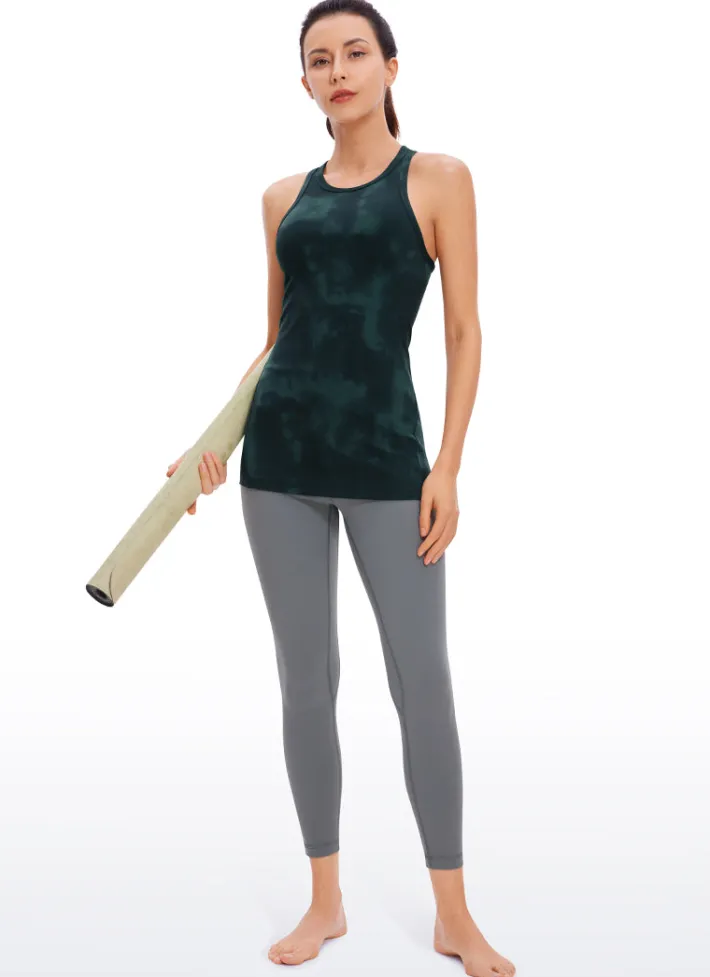 Discount CRZ YOGA Butterluxe Hip-Length Racerback Tank High Neck