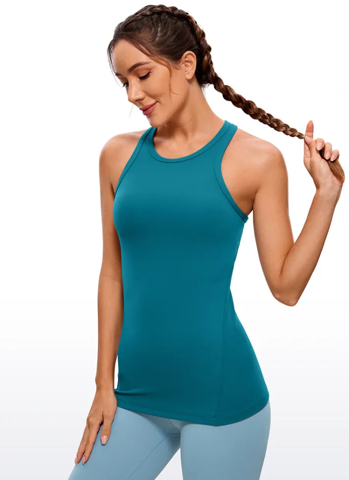 Outlet CRZ YOGA Butterluxe Hip-Length Racerback Tank High Neck