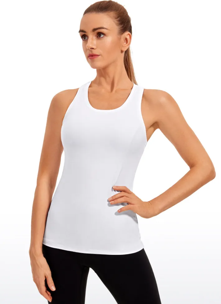 New CRZ YOGA Butterluxe Hip-Length Tank Racerback