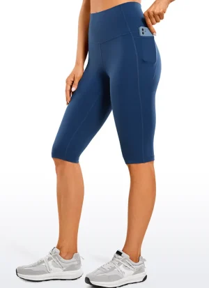 Fashion CRZ YOGA Butterluxe Knee Length Pockets Capri Leggings 13''