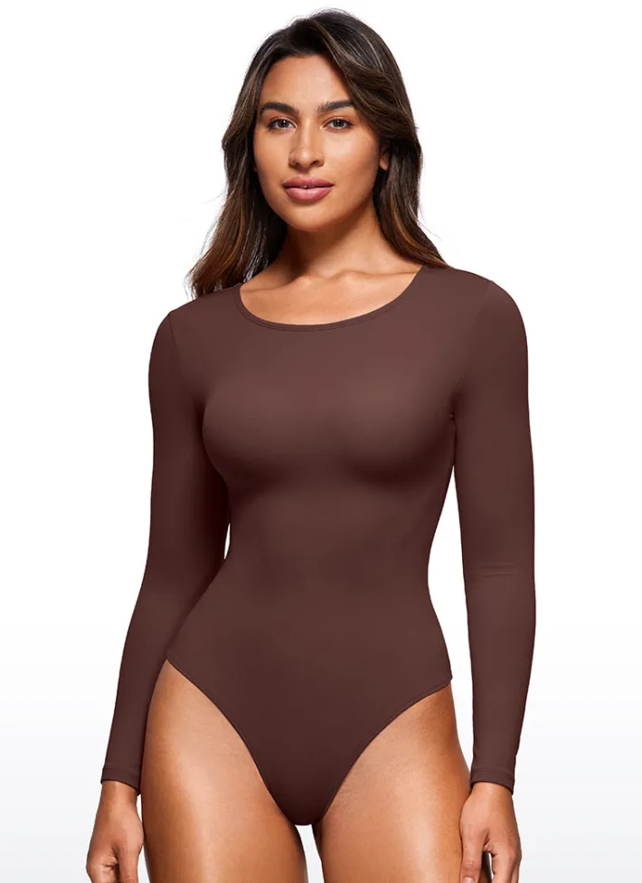 Best CRZ YOGA Butterluxe Long Sleeve Crew Neck Bodysuits