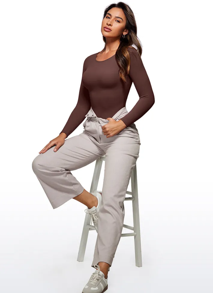 Best CRZ YOGA Butterluxe Long Sleeve Crew Neck Bodysuits