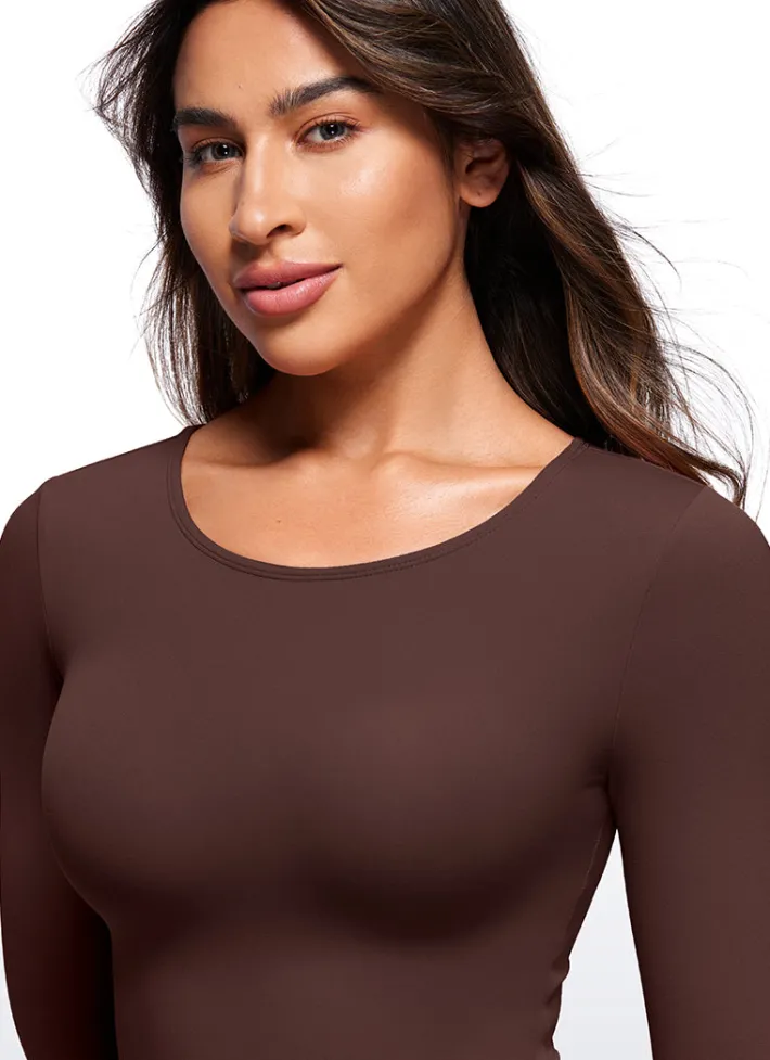Best CRZ YOGA Butterluxe Long Sleeve Crew Neck Bodysuits