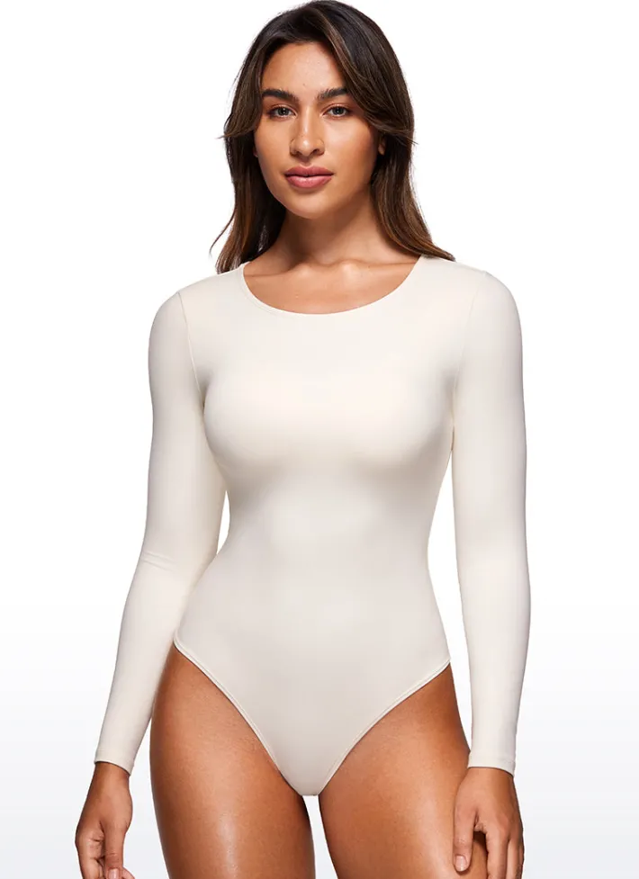 Best CRZ YOGA Butterluxe Long Sleeve Crew Neck Bodysuits