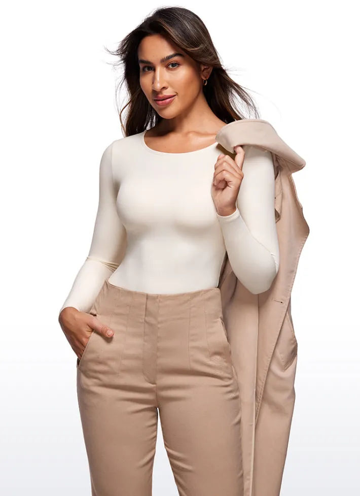 Best CRZ YOGA Butterluxe Long Sleeve Crew Neck Bodysuits