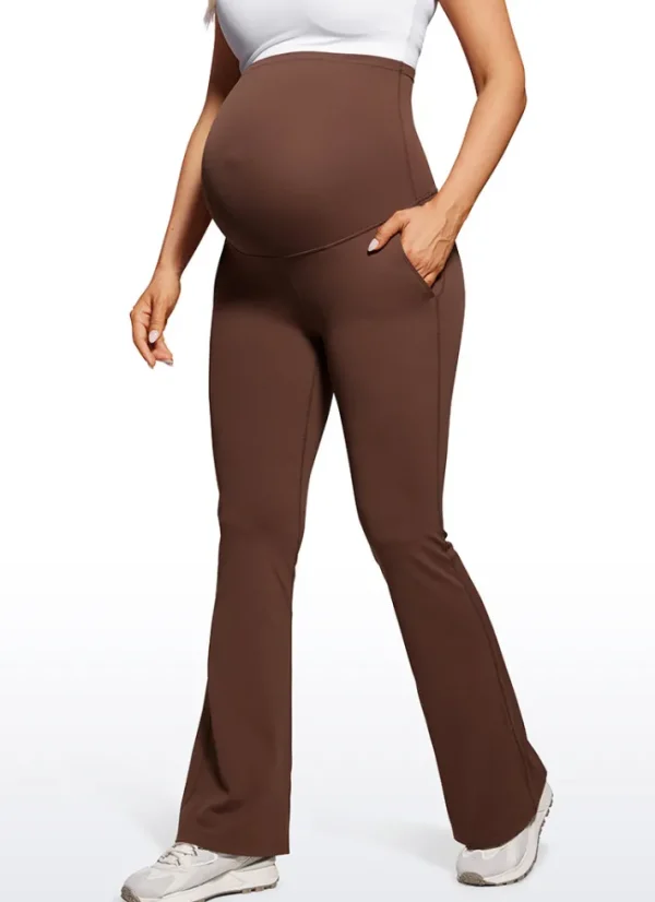 Cheap CRZ YOGA Butterluxe Maternity Flare Pockets Leggings 31" - Super High Waist
