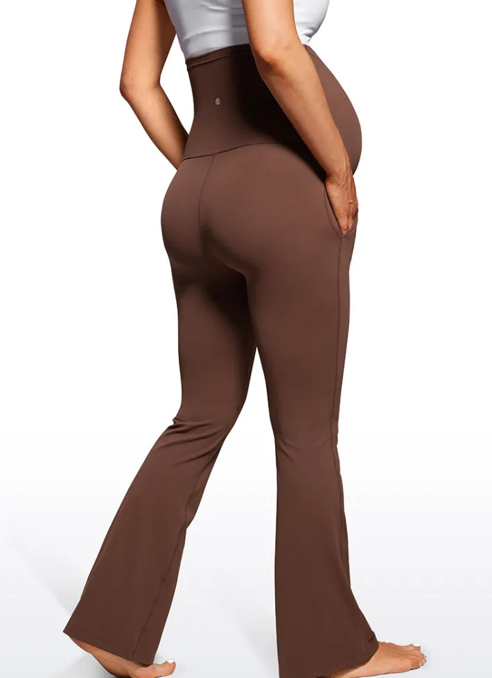 Cheap CRZ YOGA Butterluxe Maternity Flare Pockets Leggings 31" - Super High Waist