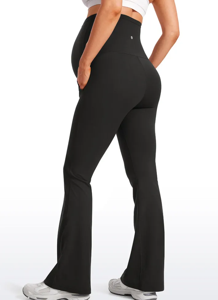 Cheap CRZ YOGA Butterluxe Maternity Flare Pockets Leggings 31" - Super High Waist