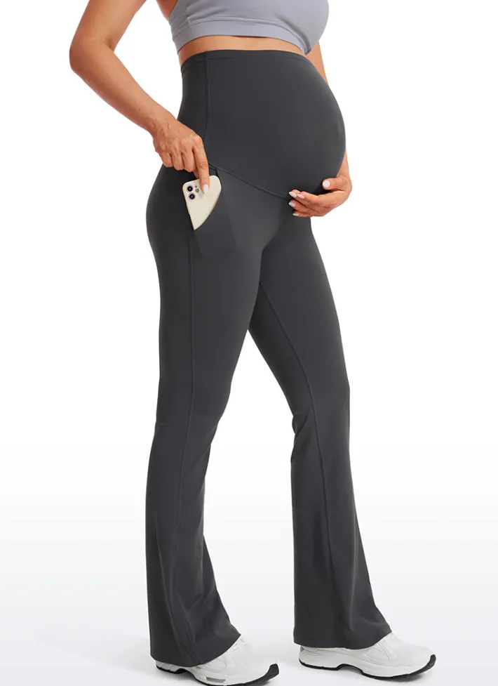 Cheap CRZ YOGA Butterluxe Maternity Flare Pockets Leggings 31" - Super High Waist