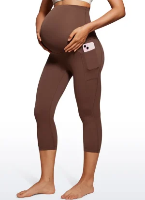 Fashion CRZ YOGA Butterluxe Maternity Leggings with Pockets 21"- Super High Waist