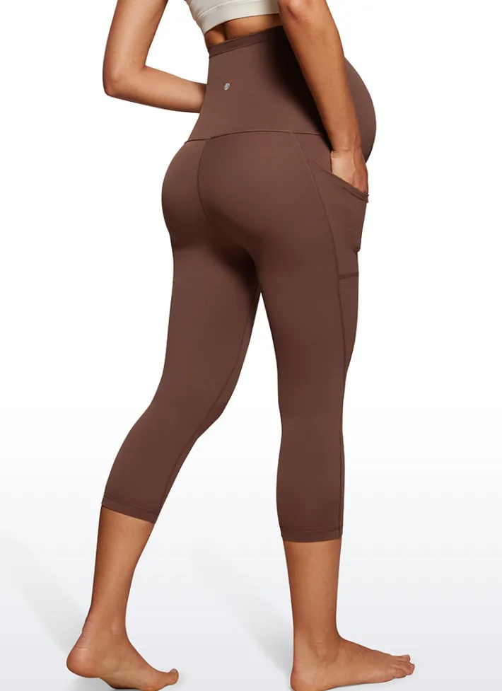 Fashion CRZ YOGA Butterluxe Maternity Leggings with Pockets 21"- Super High Waist