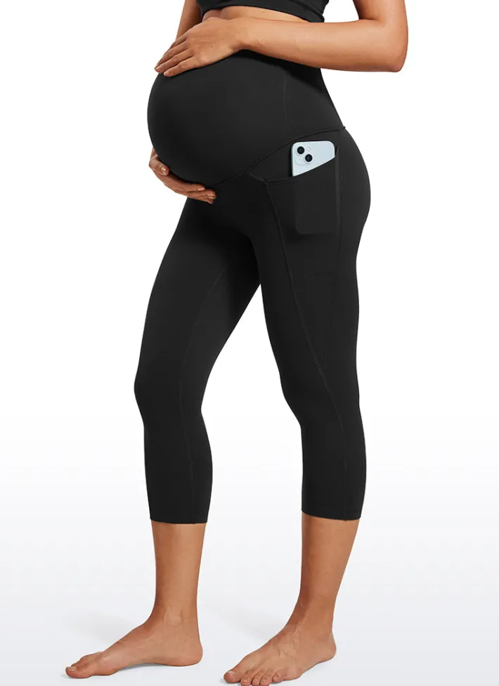 Fashion CRZ YOGA Butterluxe Maternity Leggings with Pockets 21"- Super High Waist