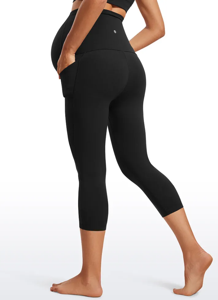 Fashion CRZ YOGA Butterluxe Maternity Leggings with Pockets 21"- Super High Waist