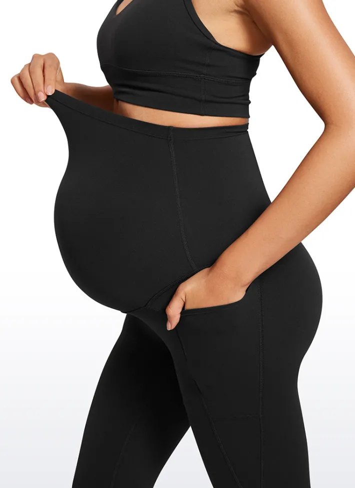 Fashion CRZ YOGA Butterluxe Maternity Leggings with Pockets 21"- Super High Waist