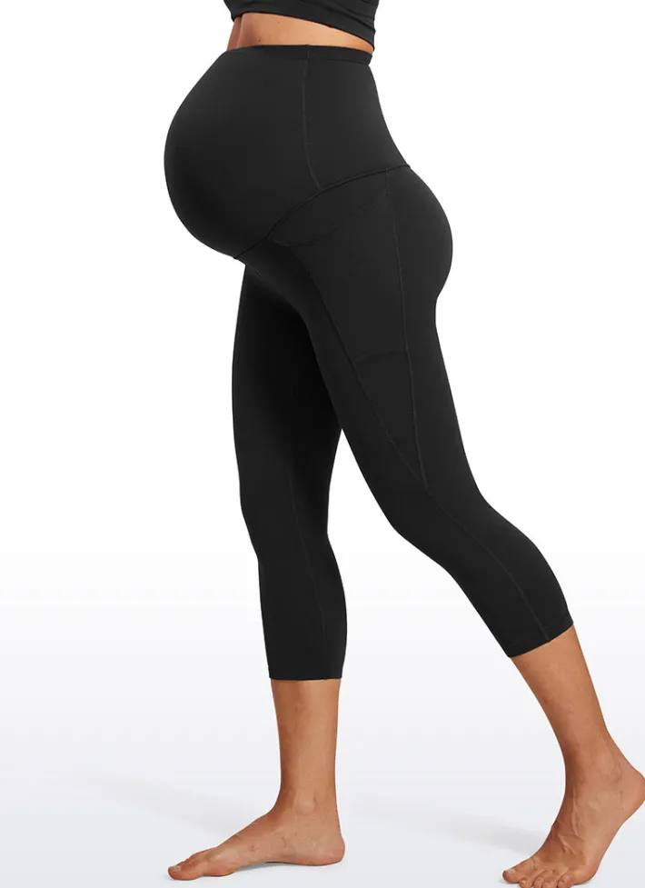 Fashion CRZ YOGA Butterluxe Maternity Leggings with Pockets 21"- Super High Waist