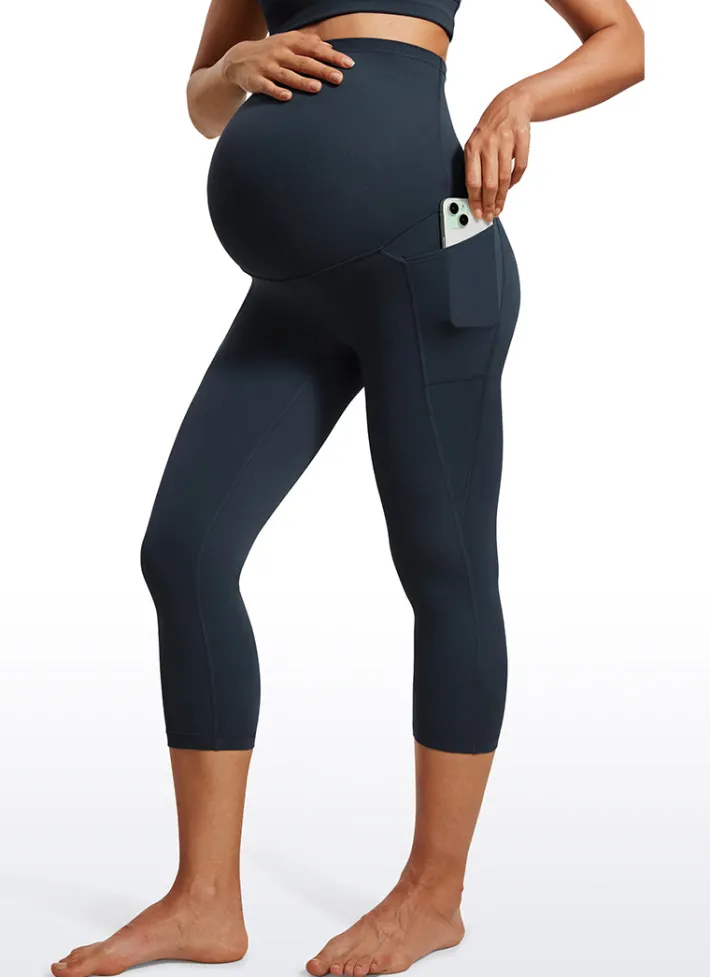 Fashion CRZ YOGA Butterluxe Maternity Leggings with Pockets 21"- Super High Waist