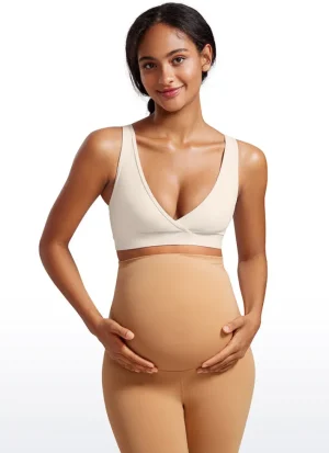 New CRZ YOGA Butterluxe Maternity Nursing Crossover Wireless Bras