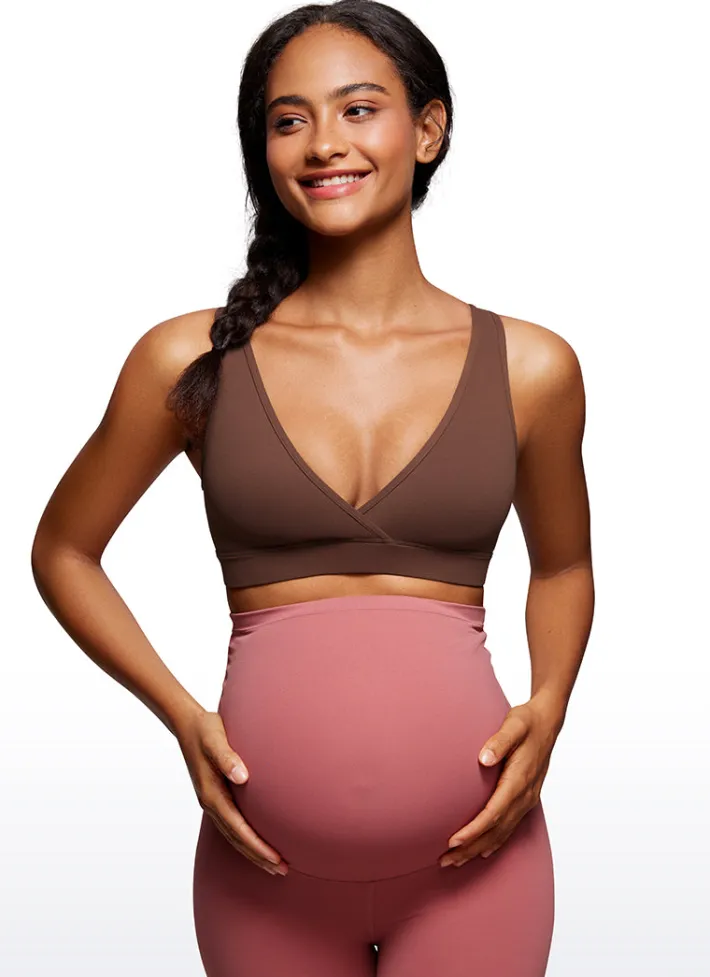 New CRZ YOGA Butterluxe Maternity Nursing Crossover Wireless Bras