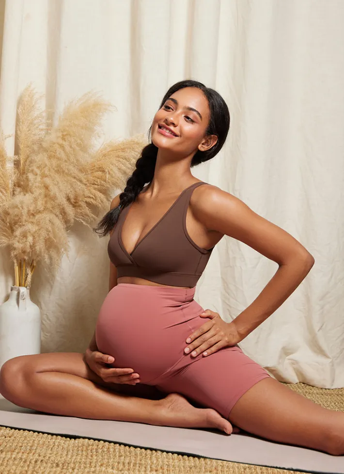New CRZ YOGA Butterluxe Maternity Nursing Crossover Wireless Bras