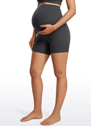 Fashion CRZ YOGA Butterluxe Maternity Shorts 4''- Super High Waist