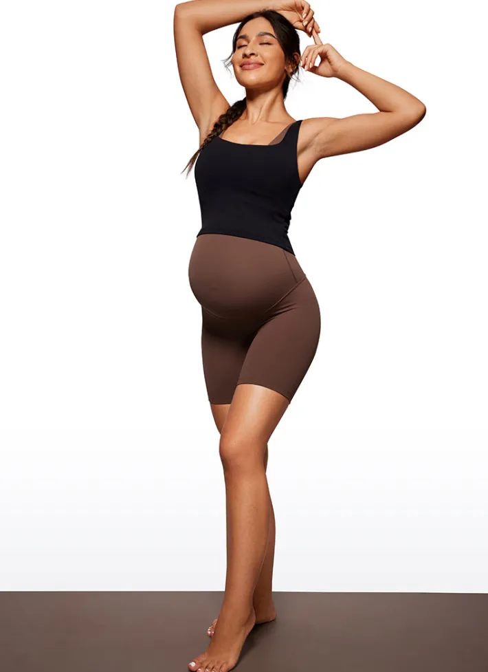 Cheap CRZ YOGA Butterluxe Maternity Shorts 6''- Super High Waist