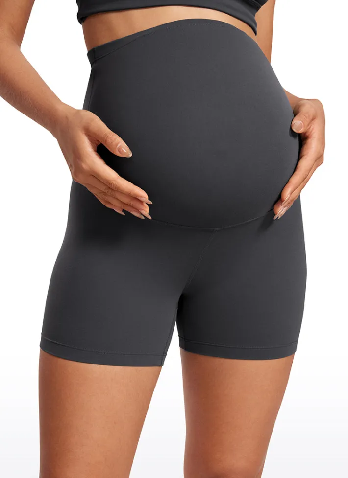 Fashion CRZ YOGA Butterluxe Maternity Shorts 4''- Super High Waist