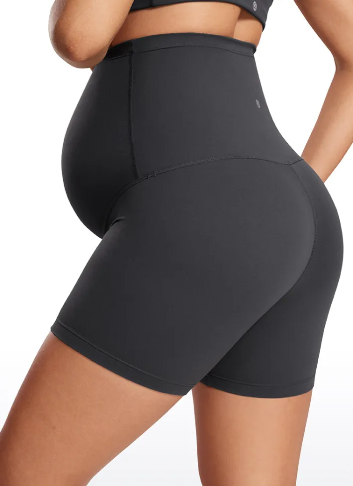 Fashion CRZ YOGA Butterluxe Maternity Shorts 4''- Super High Waist
