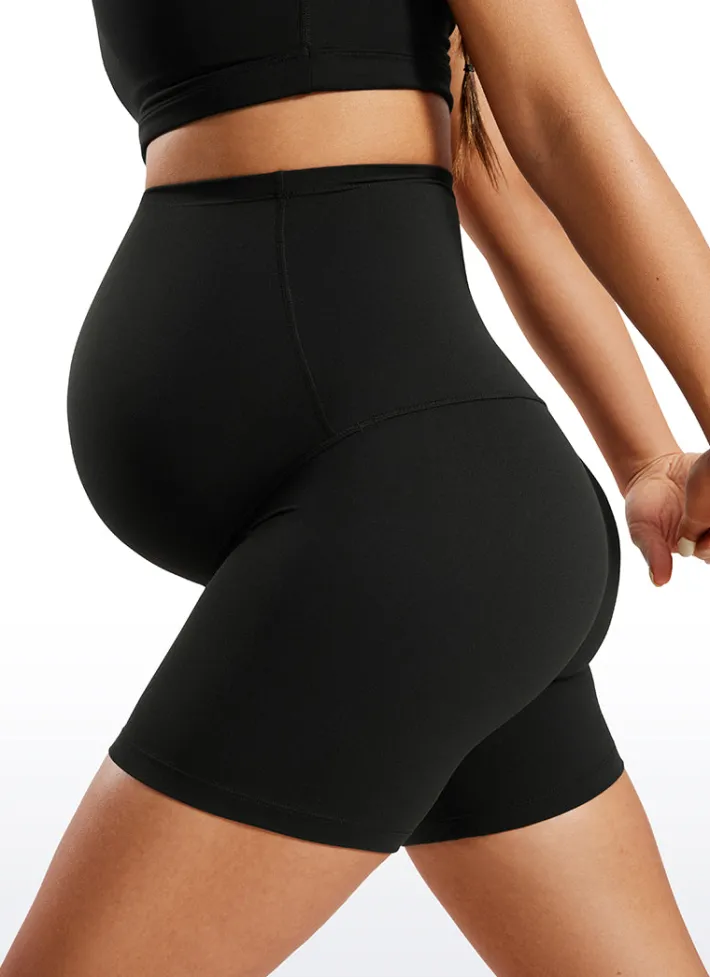 Fashion CRZ YOGA Butterluxe Maternity Shorts 4''- Super High Waist