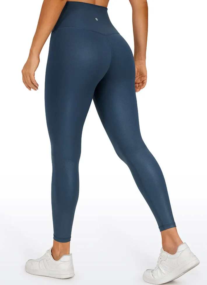 Clearance CRZ YOGA Butterluxe Matte Faux Leather Leggings 25''