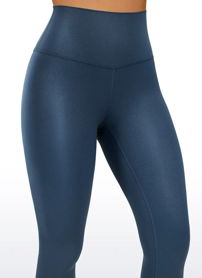 Clearance CRZ YOGA Butterluxe Matte Faux Leather Leggings 25''