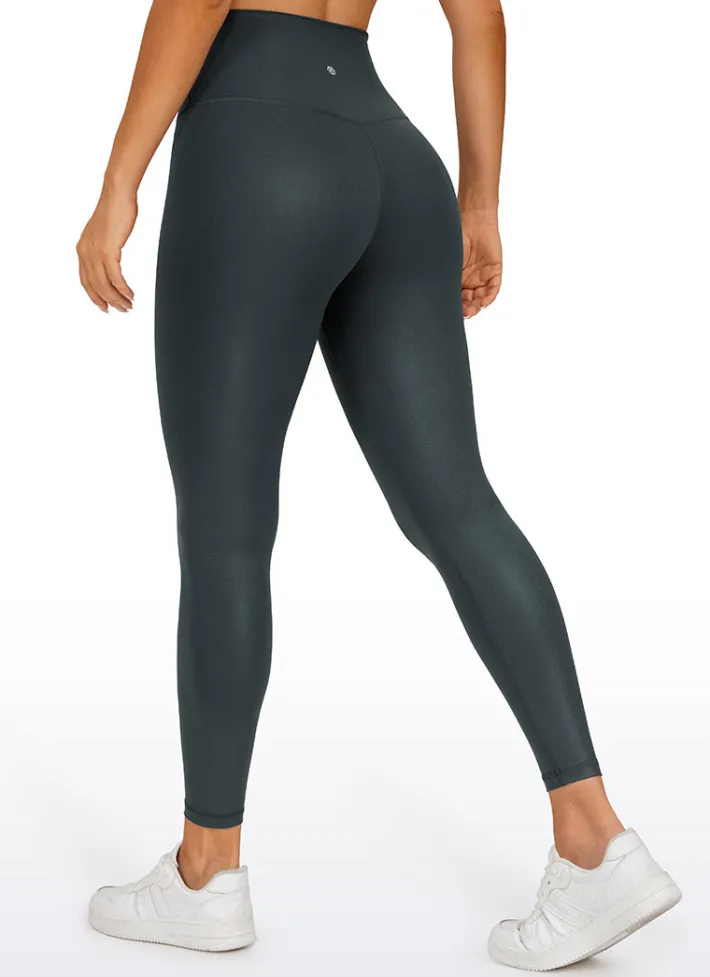 Clearance CRZ YOGA Butterluxe Matte Faux Leather Leggings 25''