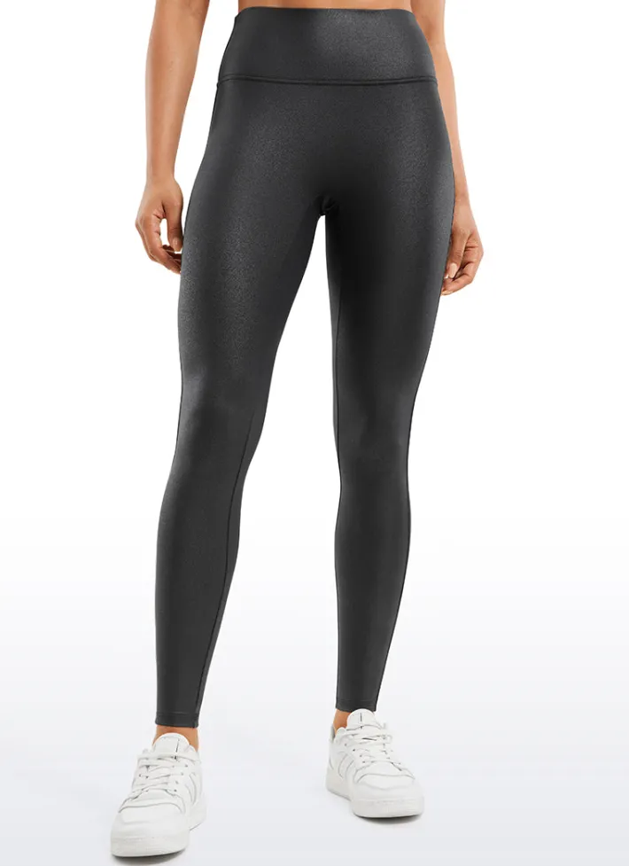 Hot CRZ YOGA Butterluxe Matte Faux Leather No Front Seam Leggings 28''