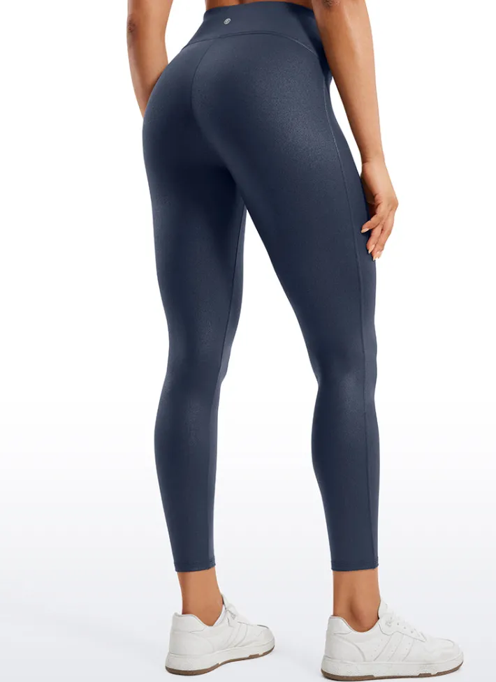 Outlet CRZ YOGA Butterluxe Matte Faux Leather No Front Seam Leggings 25''
