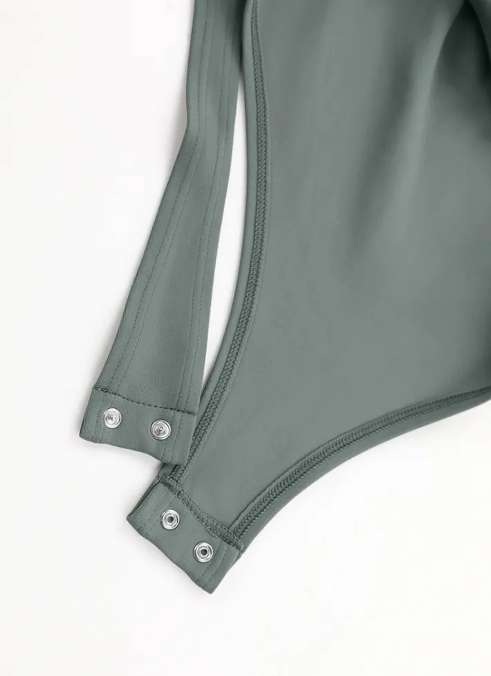 Store CRZ YOGA Butterluxe Mock Turtleneck Long Sleeve Bodysuits
