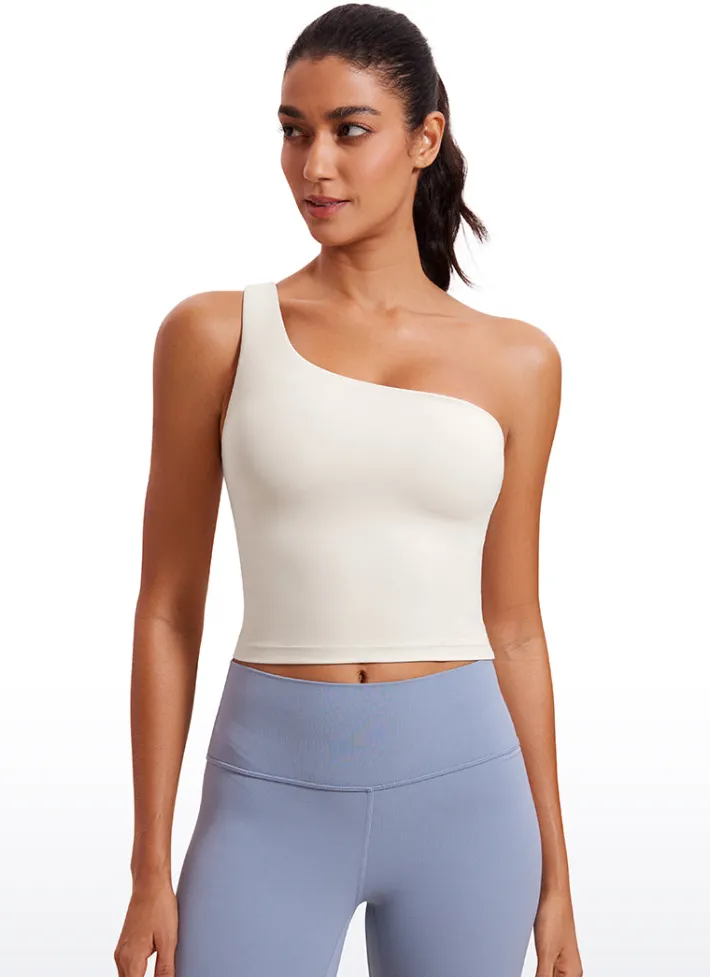 Best Sale CRZ YOGA Butterluxe One Shoulder Built-in Bra Tanks
