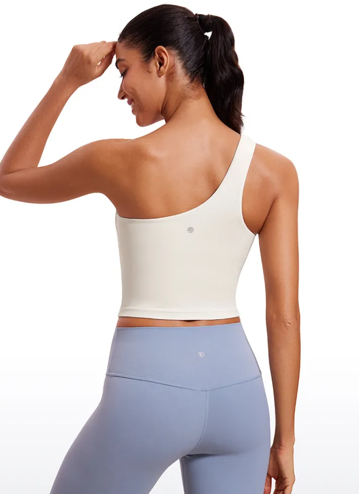 Best Sale CRZ YOGA Butterluxe One Shoulder Built-in Bra Tanks