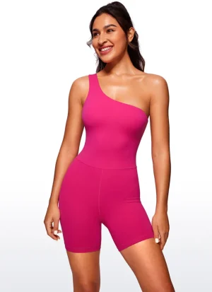 Best CRZ YOGA Butterluxe One Shoulder Rompers 5''