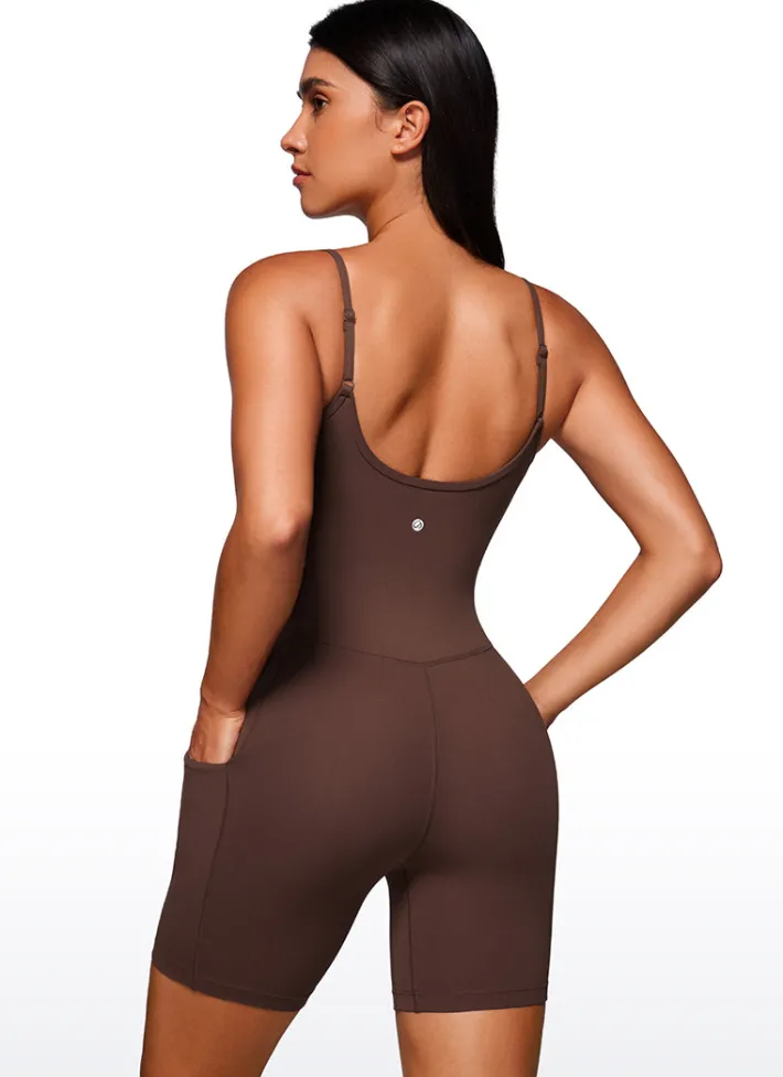 Cheap CRZ YOGA Butterluxe Pocketed Rompers 6'' - Shorts Bodysuits