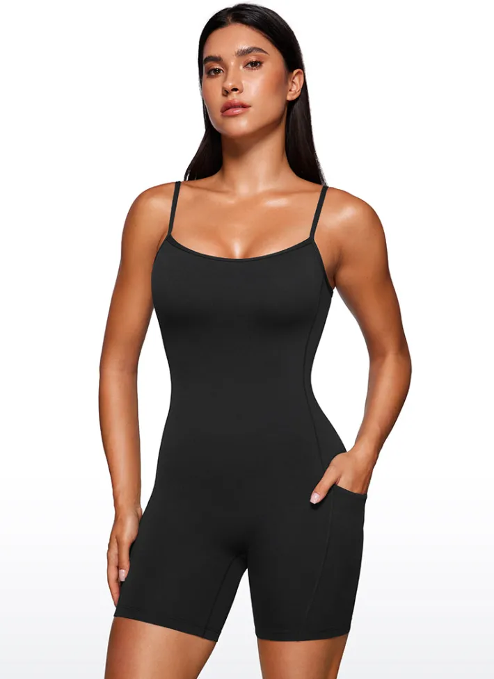 Cheap CRZ YOGA Butterluxe Pocketed Rompers 6'' - Shorts Bodysuits